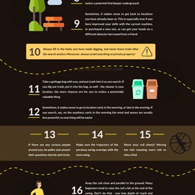 Infographic: TOP 25 USEFUL METAL DETECTING TIPS FOR BEGINNERS